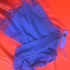 🐍🐍Electric blue Vintage wool scarf VTG